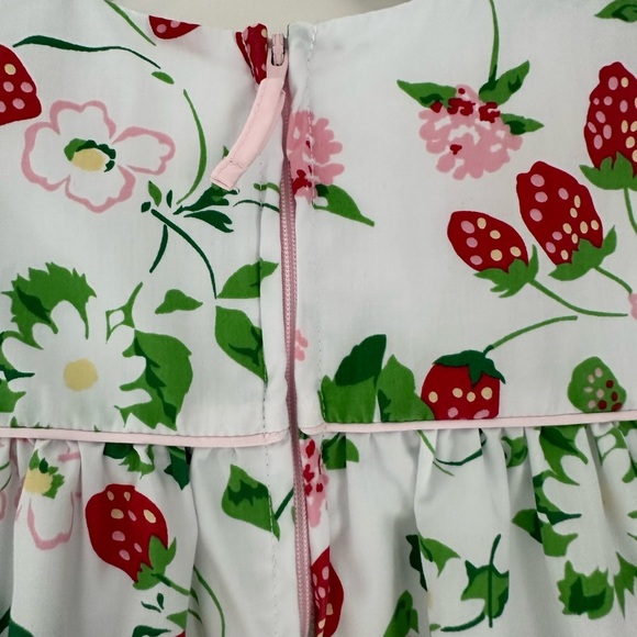 The Beaufort Bonnet Company Floral Strawberry Dress - White, Red, Green - Picture 6 of 10
